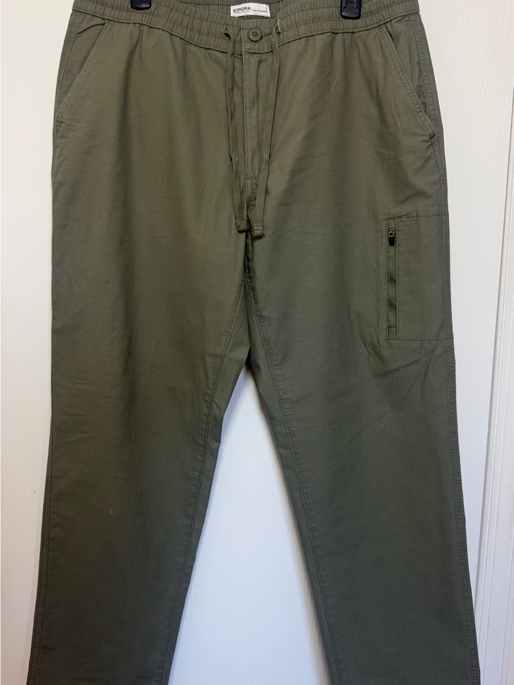 Sonoma Olive Green Cargo Drawstring Pants